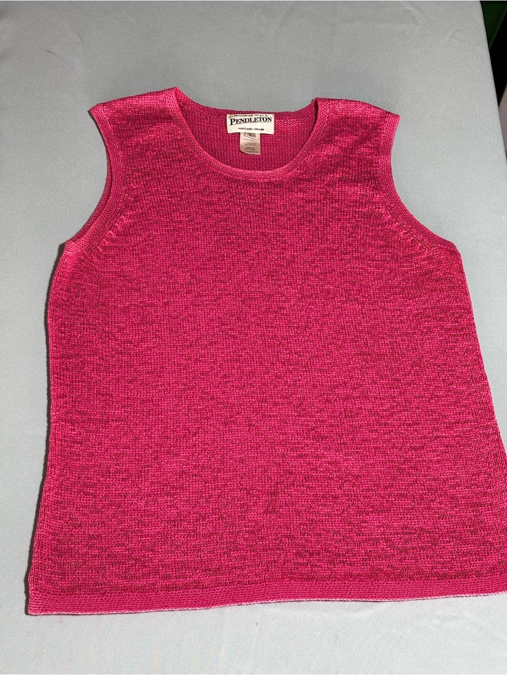 Pendleton Hot Pink Sleeveless Knit Top
